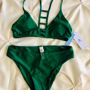 NWT stunning green bikini
